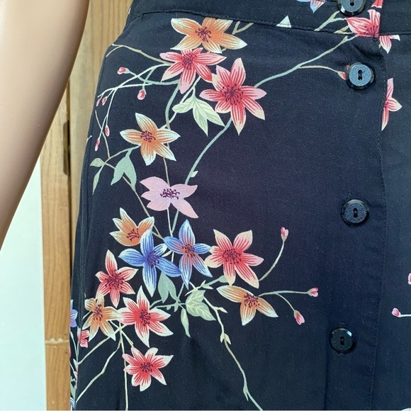 Sag Harbor Woman Floral Button Front MIDI Skirt Women’s Size 3X - Picture 6 of 9